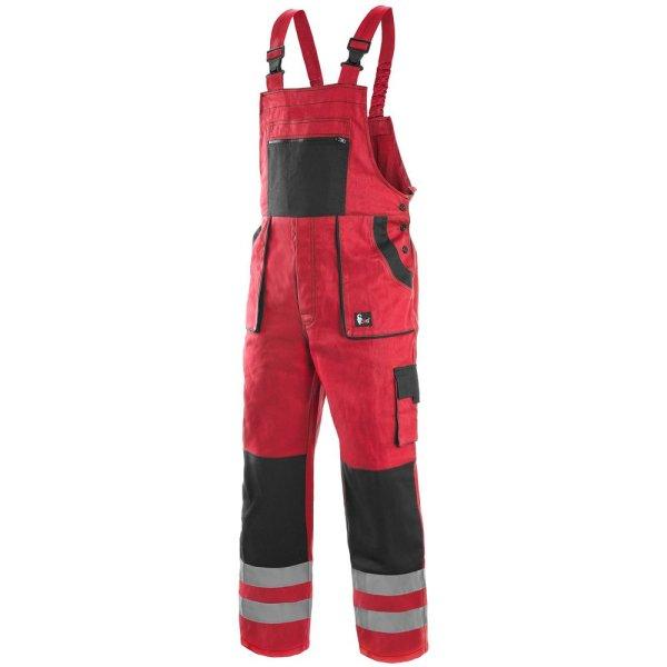 Canis (CXS) Kantáros munkavédelmi nadrág CXS LUXY BRIGHT - Piros / fekete |
56