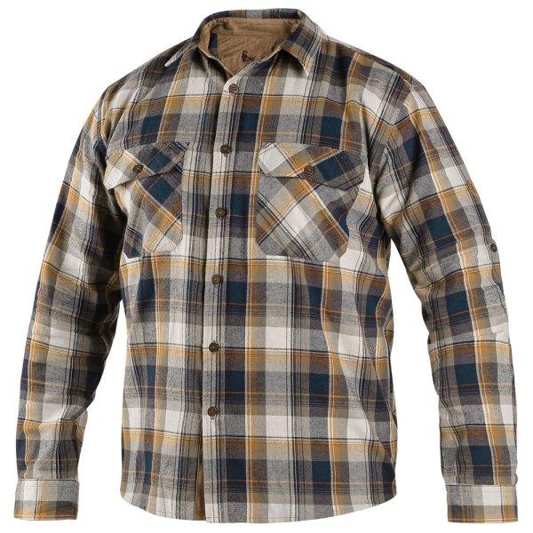 Canis (CXS) Férfi flanel ing CXS TIM - Kék / sárga | 40