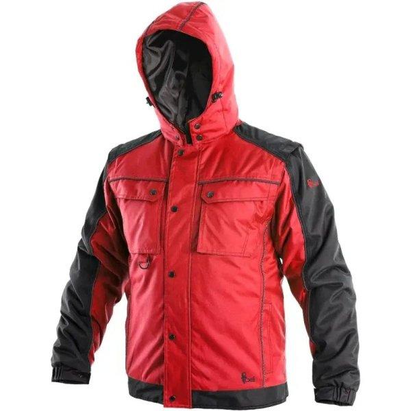 Canis (CXS) Férfi télikabát 2v1 CXS IRVINE - Piros / fekete | XXXL