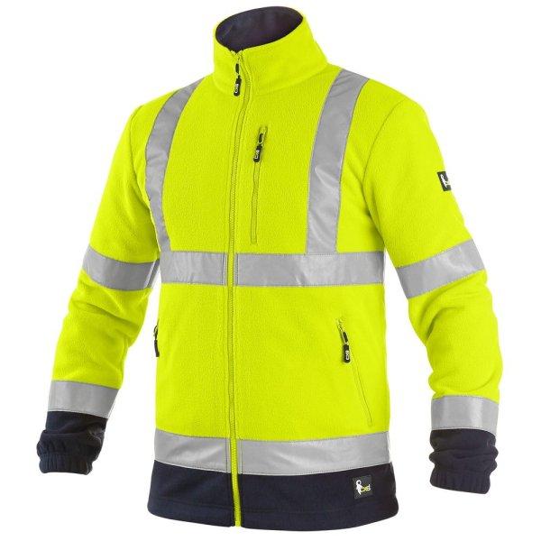 Canis (CXS) Férfi fényvisszaverő fleece felső CXS PRESTON - Sárga | XXXL