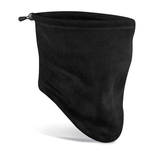 Beechfield Fleece nyakmelegítő újrahasznosított poliészterből - Fekete