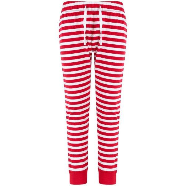 SF (Skinnifit) Mintás gyerek pizsamanadrág - Piros / fehér | 13 éves