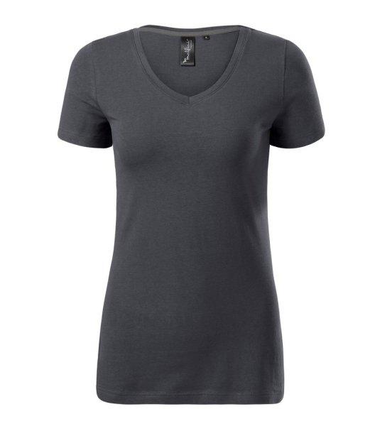 MALFINI Női póló Action V-neck - Világos antracit | S