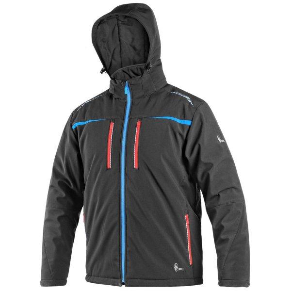 Canis (CXS) Férfi téli softshell kabát CXS NORFOLK - Fekete / kék / piros |
XXL