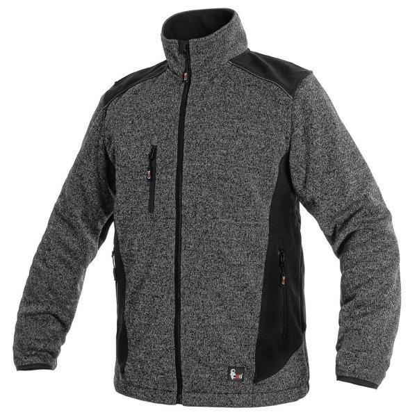 Canis (CXS) Férfi kabát GARLAND - Szürke / fekete | XXXXL
