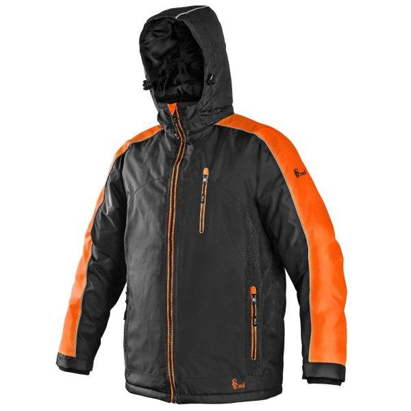 Canis (CXS) Férfi téli kabát BRIGHTON - Fekete / narancssárga | XL