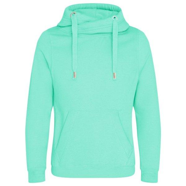 Just Hoods Pulóver keresztezett gallérral - Menta | L