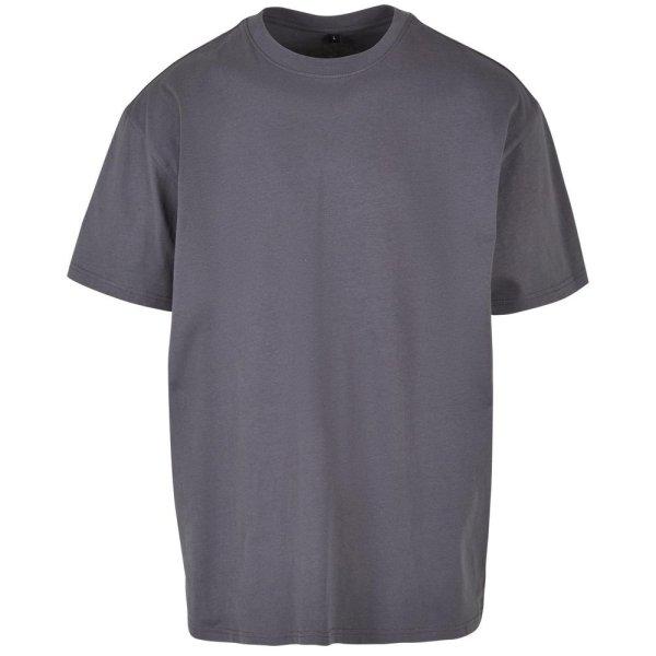Build Your Brand Férfi póló Heavy Oversize Tee - Sötétszürke | XXXL