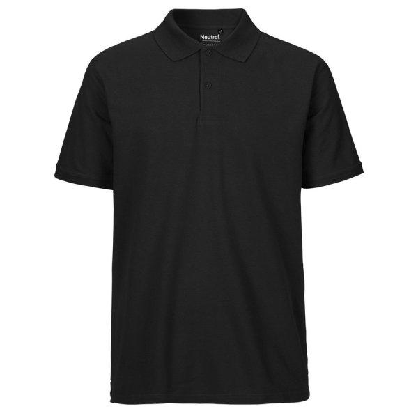 Neutral Férfi galléros póló Classic organikus Fairtrade biopamutból -
Fekete | XL