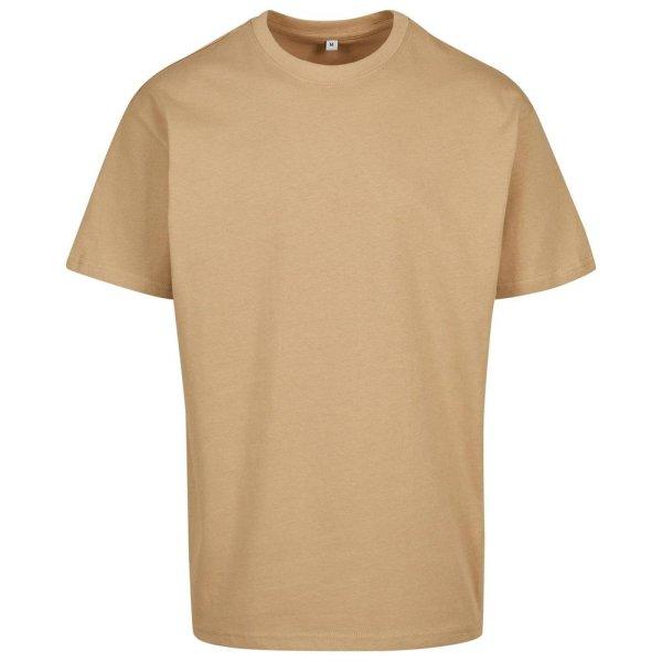 Build Your Brand Férfi póló Heavy Oversize Tee - Bézs | XXXL