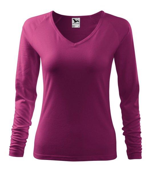 MALFINI Női hosszú újjú póló Elegance - Fuksziaszín | XL