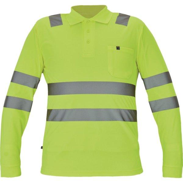 Cerva Férfi hosszú ujjú fényvisszaverő galléros póló LUGO - Sárga |
XXXL