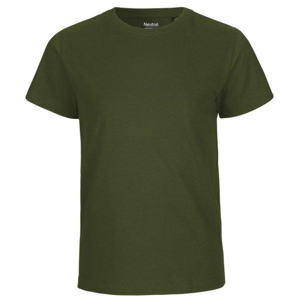 Neutral Rövid ujjú gyerek póló organikus Fairtrade biopamutból - Military |
92/98