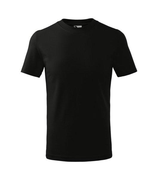 MALFINI Basic Gyermek póló - Fekete | 134 cm (8 éves)