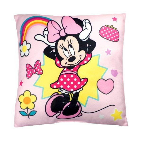 Jerry Fabrics Mintás gyerek párna - Minnie - Smile | 40 x 40 cm
