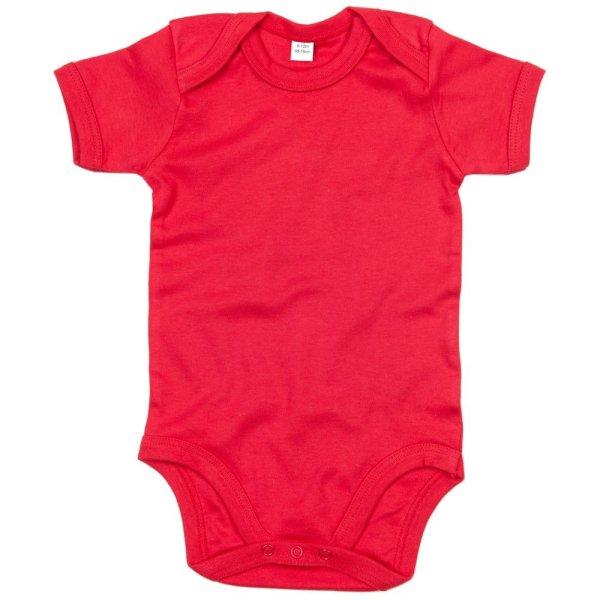 Babybugz Rövid ujjú csecsemő body - Piros | 3-6 hónap