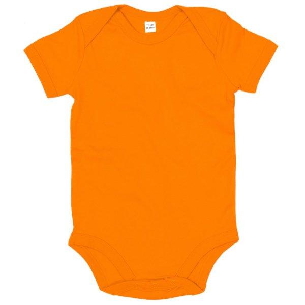Babybugz Rövid ujjú csecsemő body - Narancssárga | 6-12  hónap