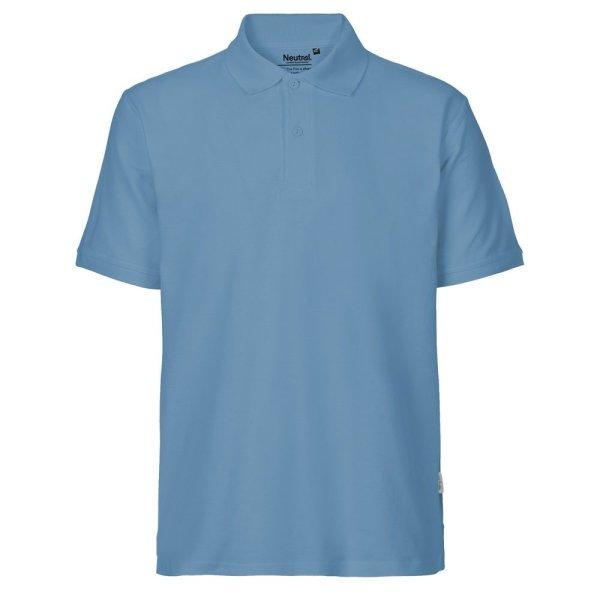 Neutral Férfi galléros póló Classic organikus Fairtrade biopamutból - Dusty
indigo | S