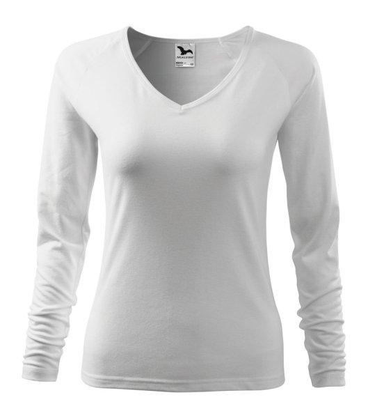 MALFINI Női hosszú újjú póló Elegance - Fehér | XL