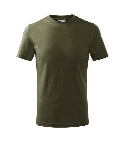 MALFINI Basic Gyermek póló - Military | 146 cm (10 éves)