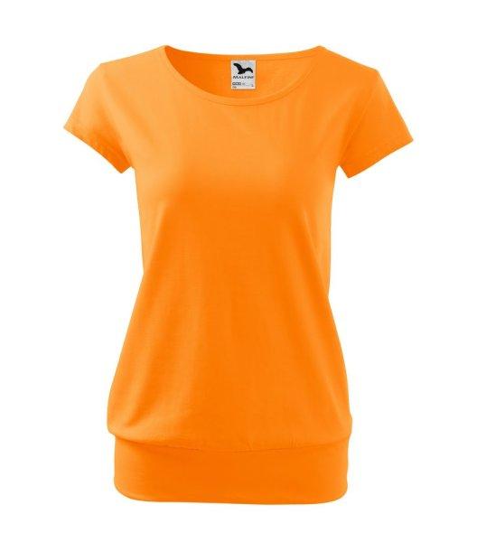 MALFINI City Női póló - Mandarin narancs | XL