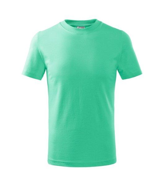 MALFINI Basic Gyermek póló - Menta | 158 cm (12 éves)