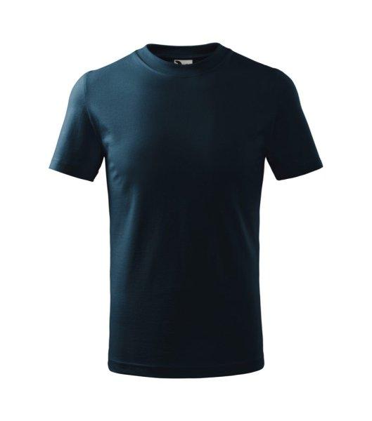 MALFINI Basic Gyermek póló - Tengerészkék | 122 cm (6 éves)