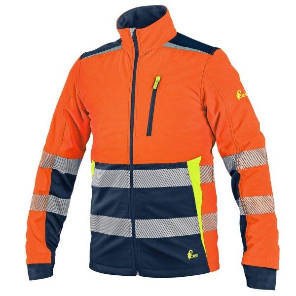 Canis (CXS) Férfi fényvisszaverő softshell dzseki CXS BENSON - Narancssárga
/ kék | M
