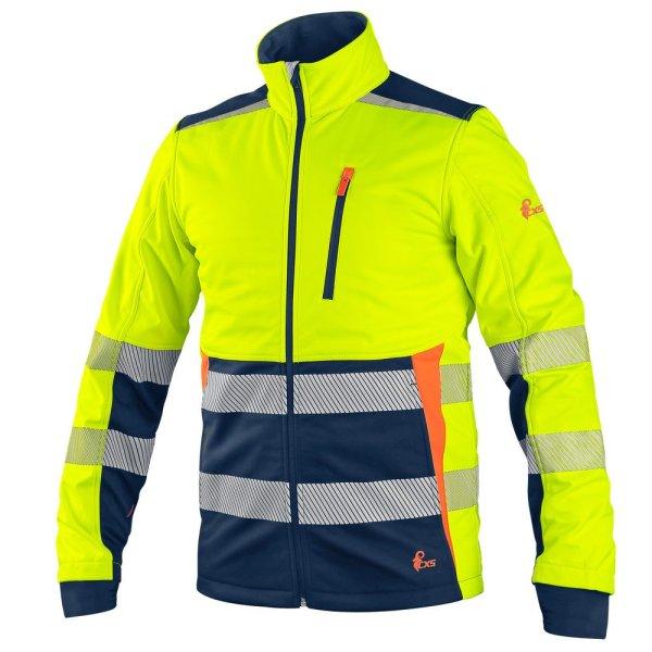 Canis (CXS) Férfi fényvisszaverő softshell dzseki CXS BENSON - Sárga / kék
| XXXXL