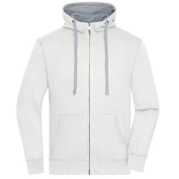 James & Nicholson (Daiber) Férfi cipzáros kapucnis pulóver JN963 - Off-white
/ zürke melírozott | XL