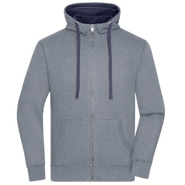 James & Nicholson (Daiber) Férfi cipzáros kapucnis pulóver JN963 - Szürke
melírozott / sötétkék | XXXL