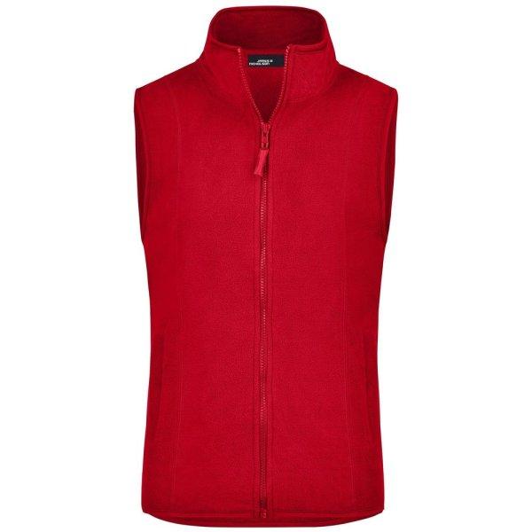 James & Nicholson (Daiber) Női fleece mellény JN048 - Piros | XXL