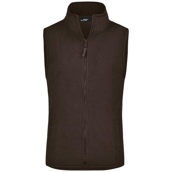 James & Nicholson (Daiber) Női fleece mellény JN048 - Barna | M