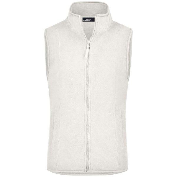 James & Nicholson (Daiber) Női fleece mellény JN048 - Szürkés-fehér | XXL