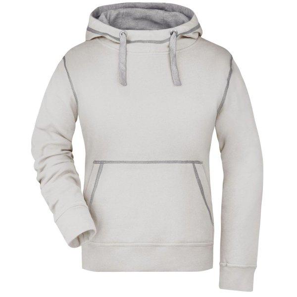 James & Nicholson (Daiber) Női kapucnis pulóver JN960 - Off-white / zürke
melírozott | XL