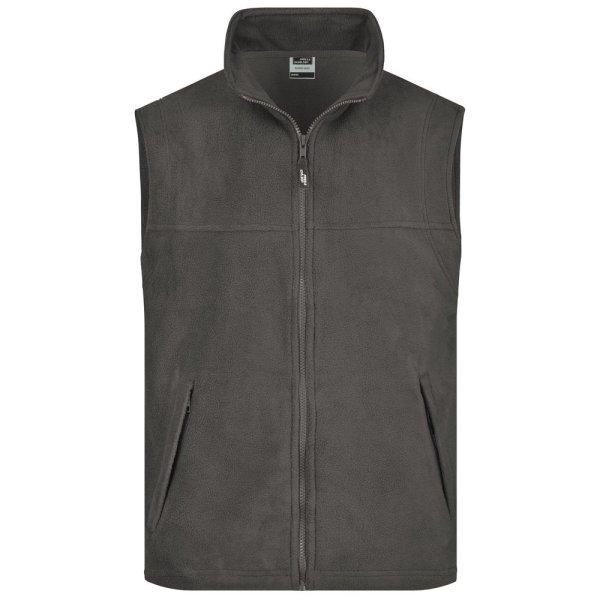 James & Nicholson (Daiber) Férfi fleece mellény JN045 - Sötétszürke | S