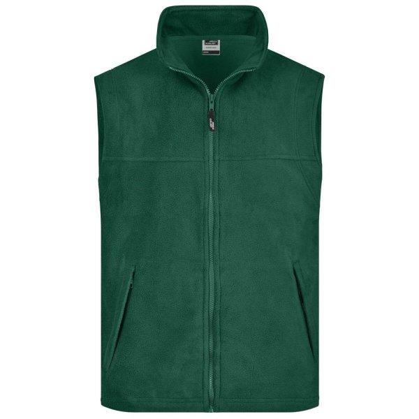 James & Nicholson (Daiber) Férfi fleece mellény JN045 - Sötétzöld | XXXL