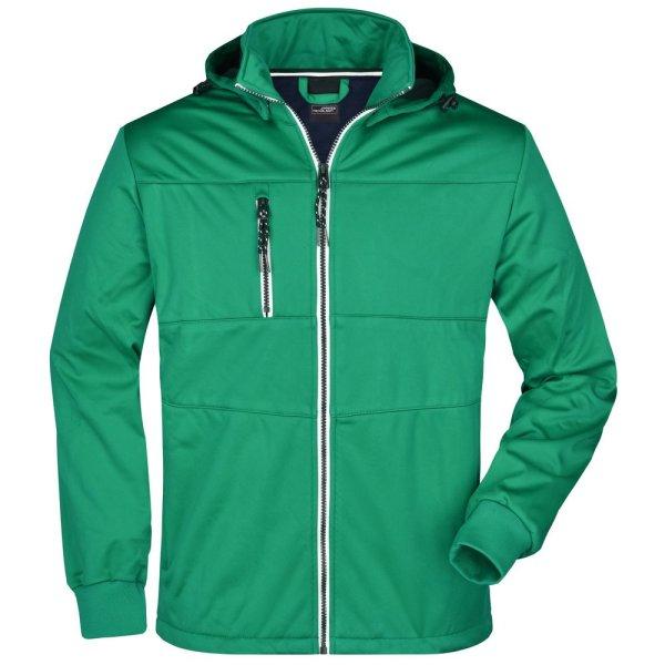 James & Nicholson (Daiber) Férfi sportos softshell kabát JN1078 - Írzöld /
sötétkék / fehér | S