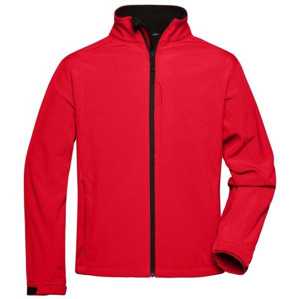 James & Nicholson (Daiber) Férfi softshell kabát JN135 - Piros | XL