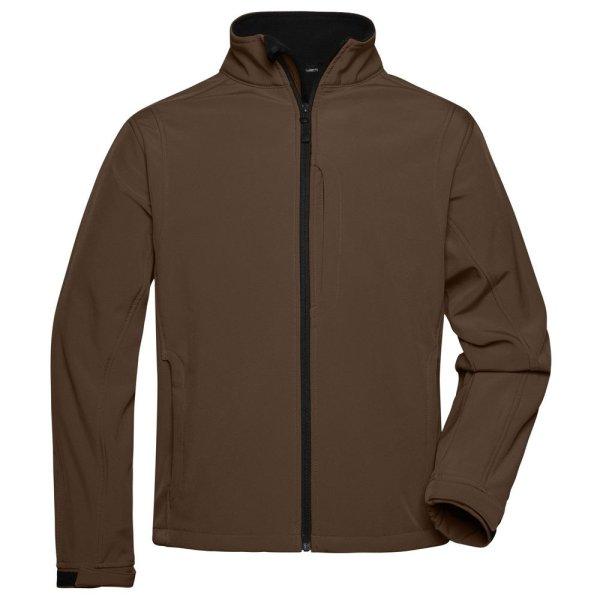 James & Nicholson (Daiber) Férfi softshell kabát JN135 - Barna | M