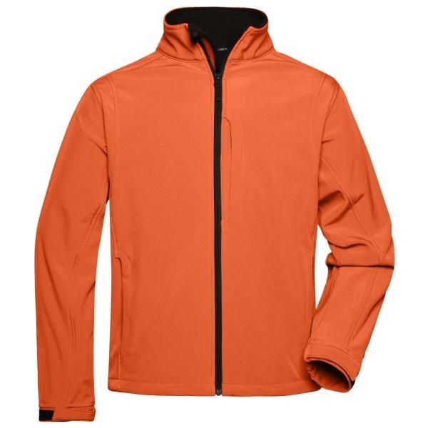 James & Nicholson (Daiber) Férfi softshell kabát JN135 - Narancssárga | XL