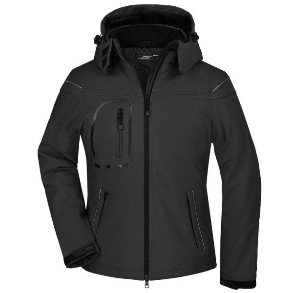 James & Nicholson (Daiber) Női softshell kabát JN1001 - Fekete | XXL