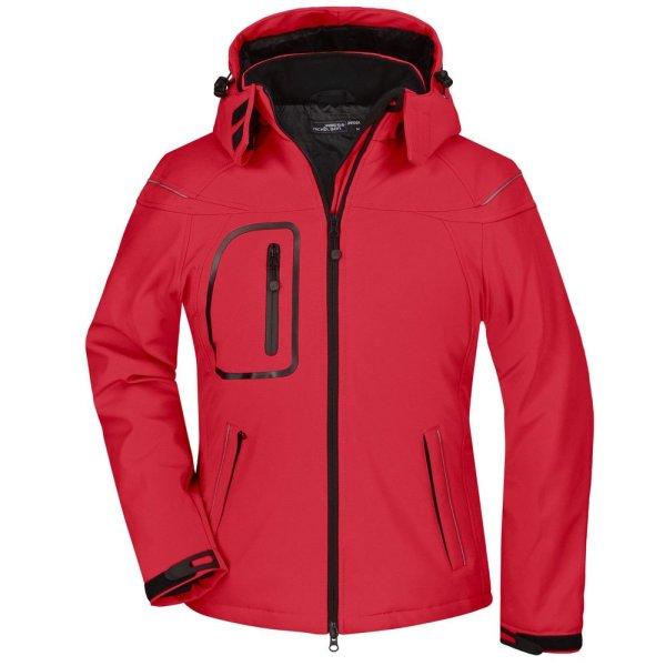 James & Nicholson (Daiber) Női softshell kabát JN1001 - Piros | XXL