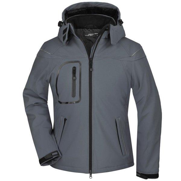 James & Nicholson (Daiber) Női softshell kabát JN1001 - Sötétszürke | XL