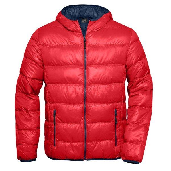 James & Nicholson (Daiber) Férfi könnyű pelyhes kabát JN1060 - Piros /
sötétkék | XXXL