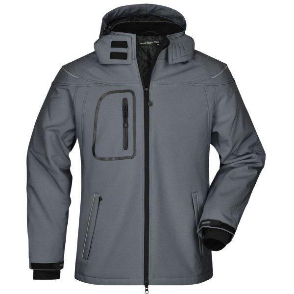 James & Nicholson (Daiber) Férfi téli softshell kabát JN1000 - Sötétszürke
| XXXL