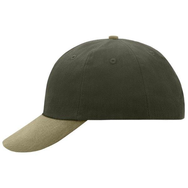 Myrtle Beach (Daiber) 6 paneles reklám sapka MB6111 - Olív / bézs | unisex