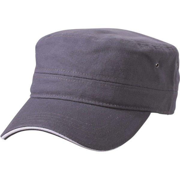 Myrtle Beach (Daiber) Katonai sandwich sapka MB6555 - Antracit / fehér | unisex