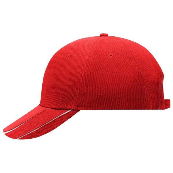 Myrtle Beach (Daiber) Kétszínű reklám sapka MB601 - Piros / fehér | unisex