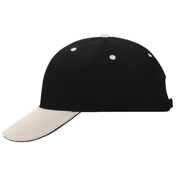 Myrtle Beach (Daiber) 6 paneles reklám sapka MB024 - Fekete / bézs / fekete |
unisex